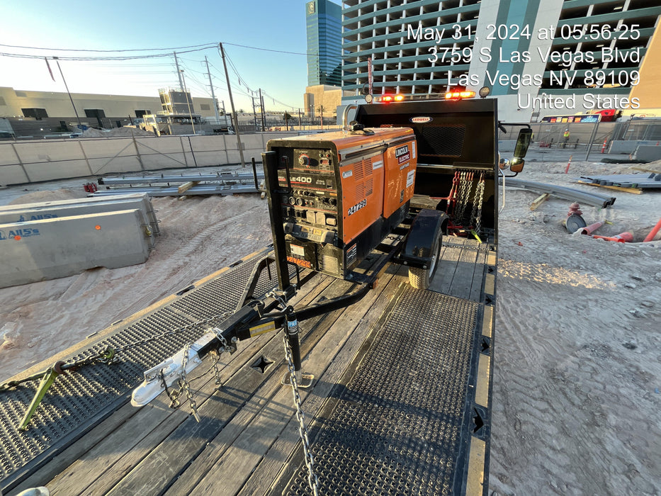 2022 Lincoln Electric LE400 Kubota V1505, Trlr, Cable Rack, Light Kit, ES Decals, T3