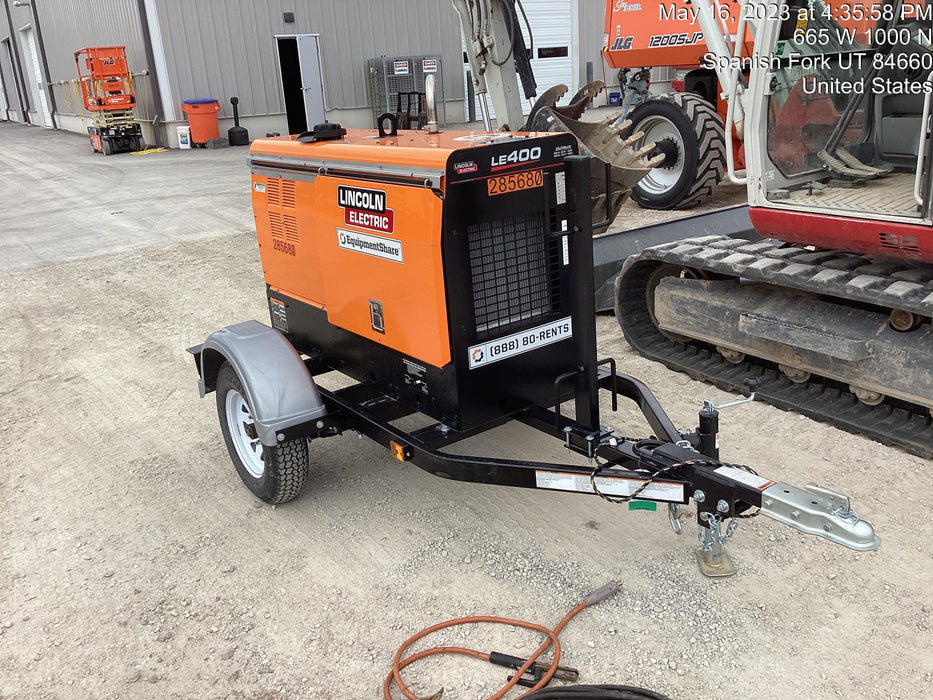 2022 Lincoln Electric LE400 Kubota V1505, Trlr, Cable Rack, Light Kit, ES Decals, T3