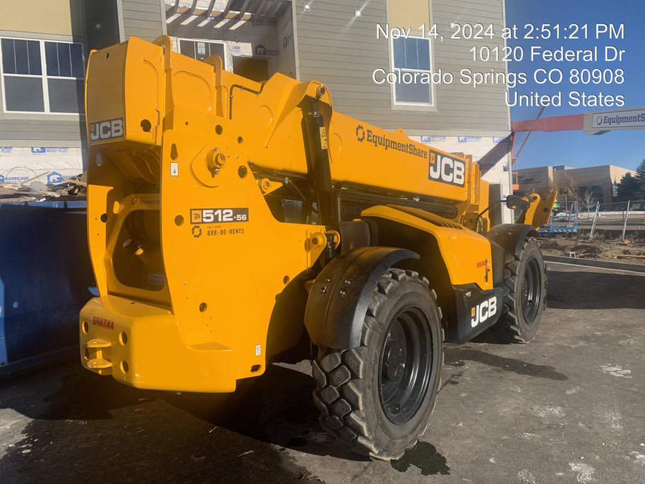 2024 JCB 512-56 74Hp Dsl, Cab/Heat/Air, FF Tires, LED WL, Bcn, L Hook, T3 + Access Control