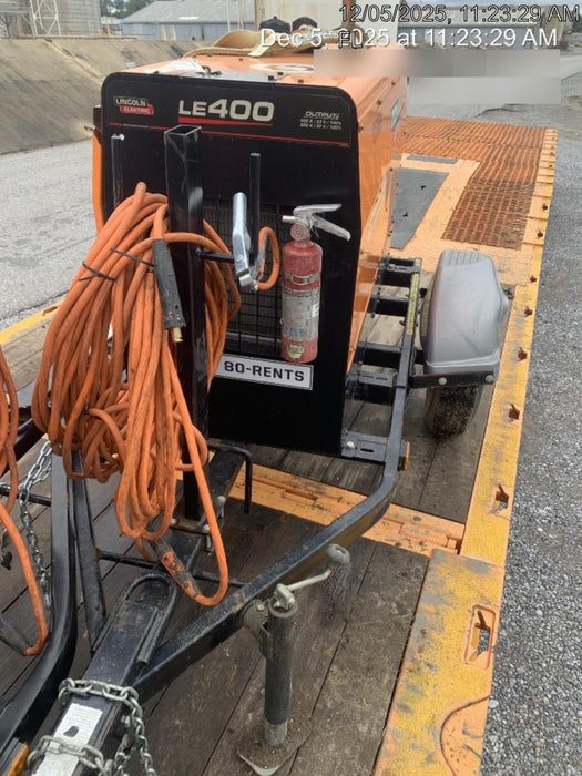 2022 Lincoln Electric LE400 Kubota V1505, Trlr, Cable Rack, Light Kit, ES Decals, T3