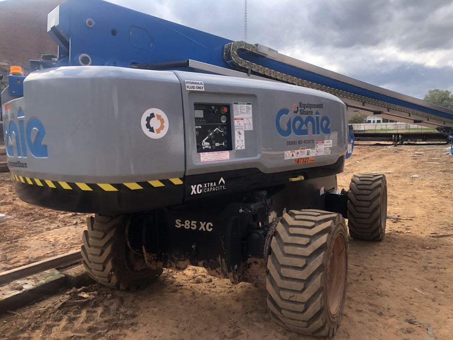 2020 Genie S-85 XC FF Tires, Beacon, 12kw Generator