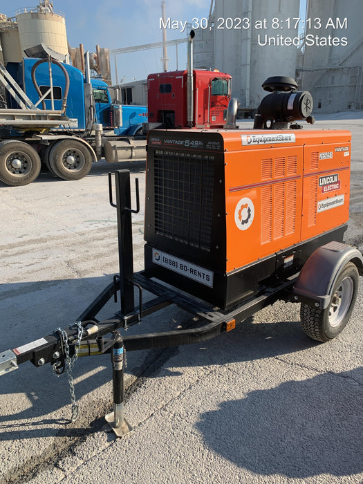 2022 Lincoln Electric Vantage 549X Crosslink Technology, Trailer Mounted, ES Decals, T3