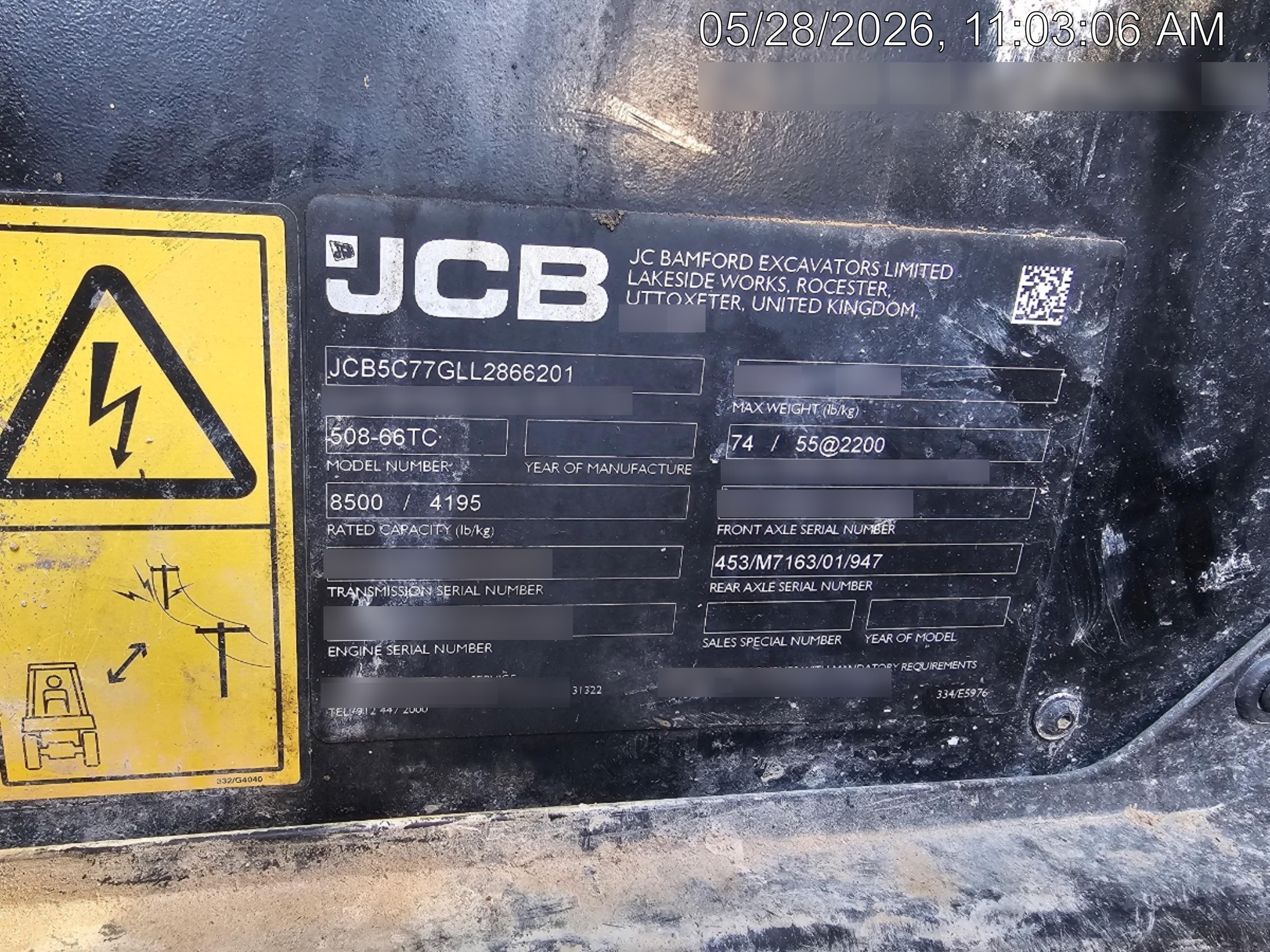 2020 JCB 508-66TC