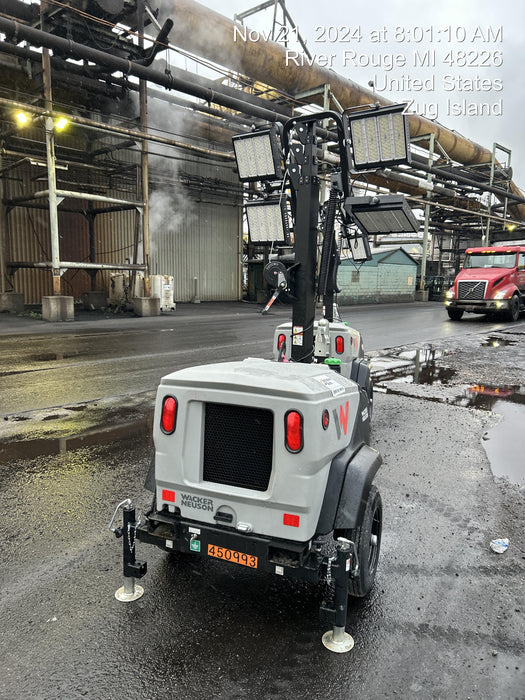 2024 Wacker Neuson LTT4 Diesel, Kohler KDW702, Deep Sea Controller, Auto Start, LED 320W, Bypass Outlet, T3