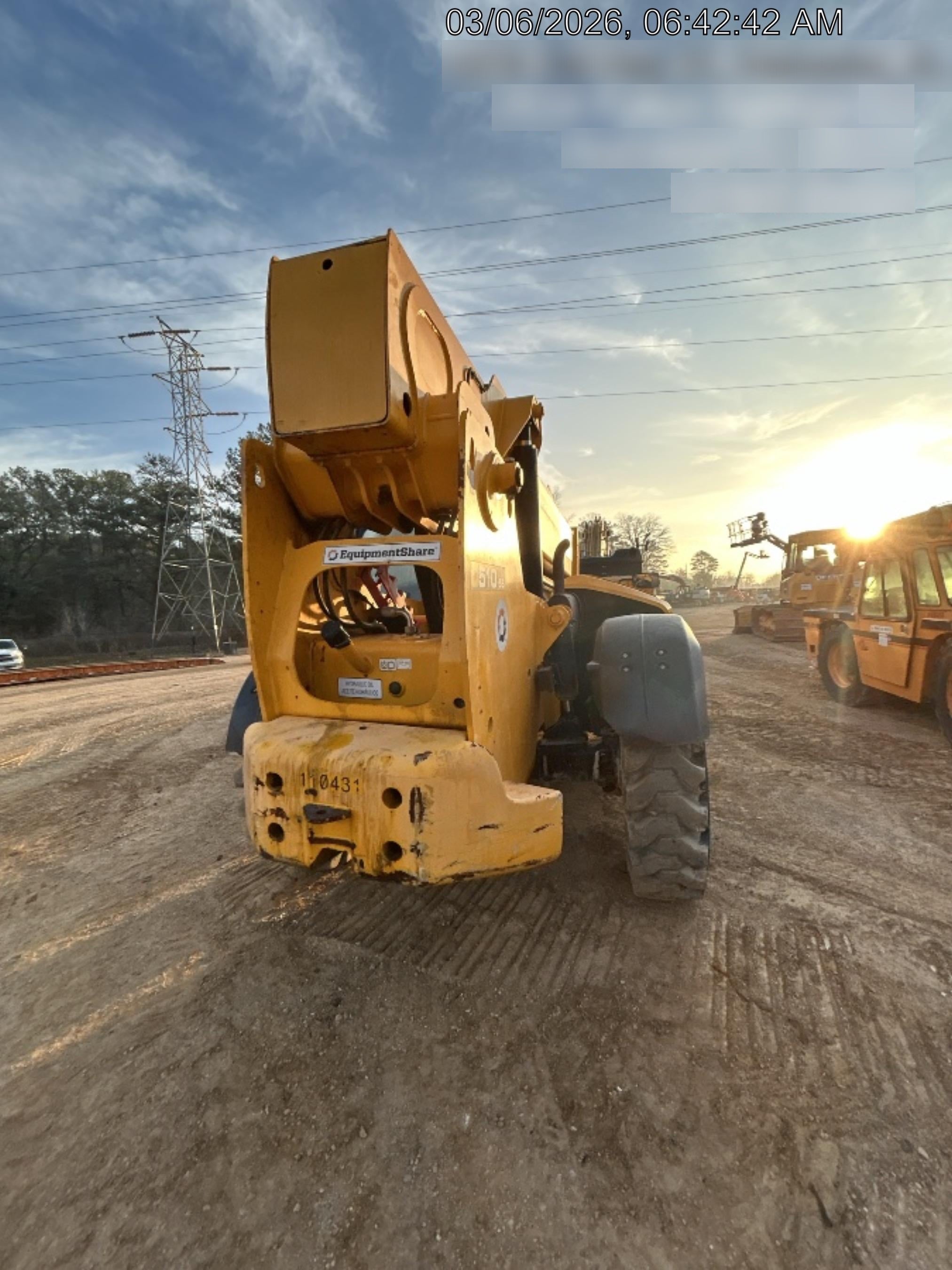 2020 JCB 510-56 Canopy, Solid Tires, Work Lights, Beacon, Aux Hydraulics, Back up Alarm, Lifting Eye, ES Decals