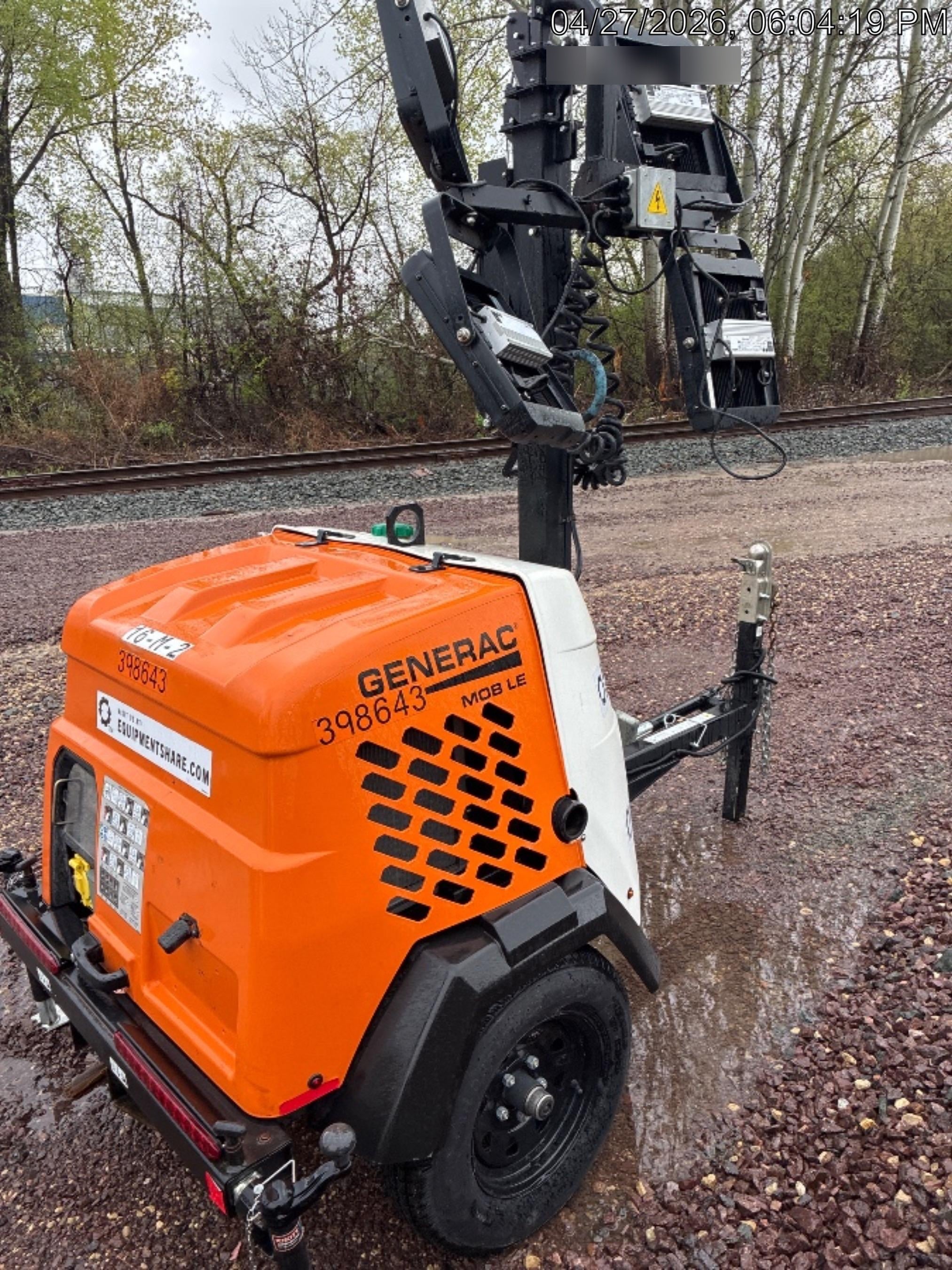 2024 Generac MLT2 Diesel, Flex Switch 120V Input, Powerzone Controller, 
(4) 320W LED Lights, 4kW Generator, 39.9 Gal Fuel Tank, 2" Ball, T3