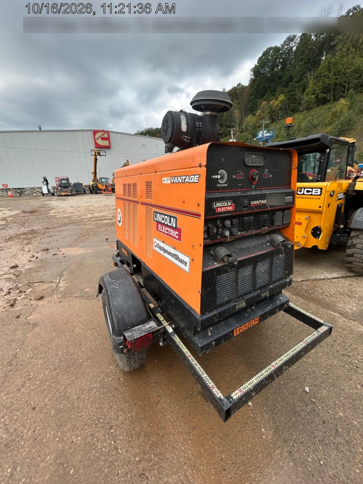 2021 Lincoln Electric Vantage 549X Ready Pak 3, ORANGE (includes trailer, cable rack, fender light kit)