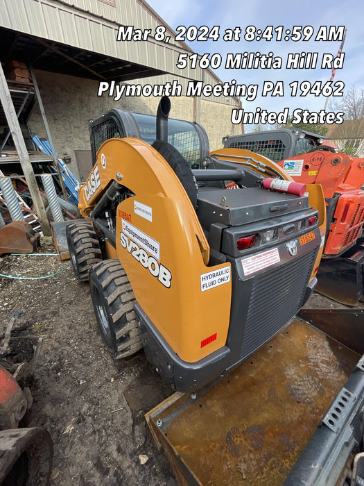 2023 Case SV280 Cab/Heat/Air/Pneumatic Tires, Radius, Hand Controls,Cold Weather PKG, Work Lights, Back Up Alarm, Manual QC (owner code 22233/user1 33322)