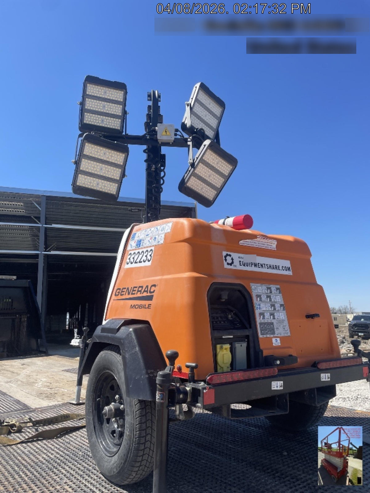 2023 Generac MLT2 Diesel, Flex Switch 120V Input, Powerzone Controller, (4) 320W LED Lights, 4kW Generator, 39.9 Gal Fuel Tank, 2" Ball, T3