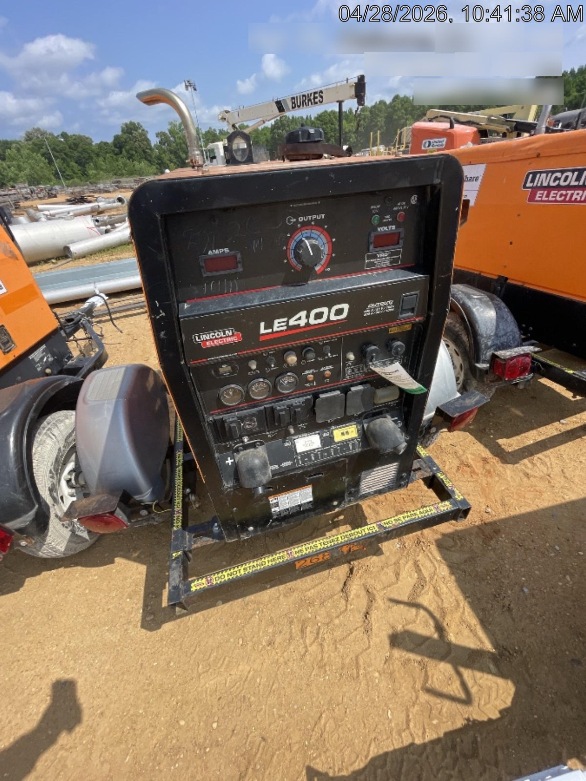2022 Lincoln Electric LE400 Kubota V1505, Trlr, Cable Rack, Light Kit, ES Decals, T3