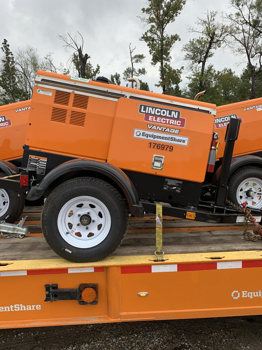 2021 Lincoln Electric Vantage 322 Vantage 322 Ready Pak 3 w/ Decals, ORANGE (includes trailer, cable rack, fender light kit) NO Telematics