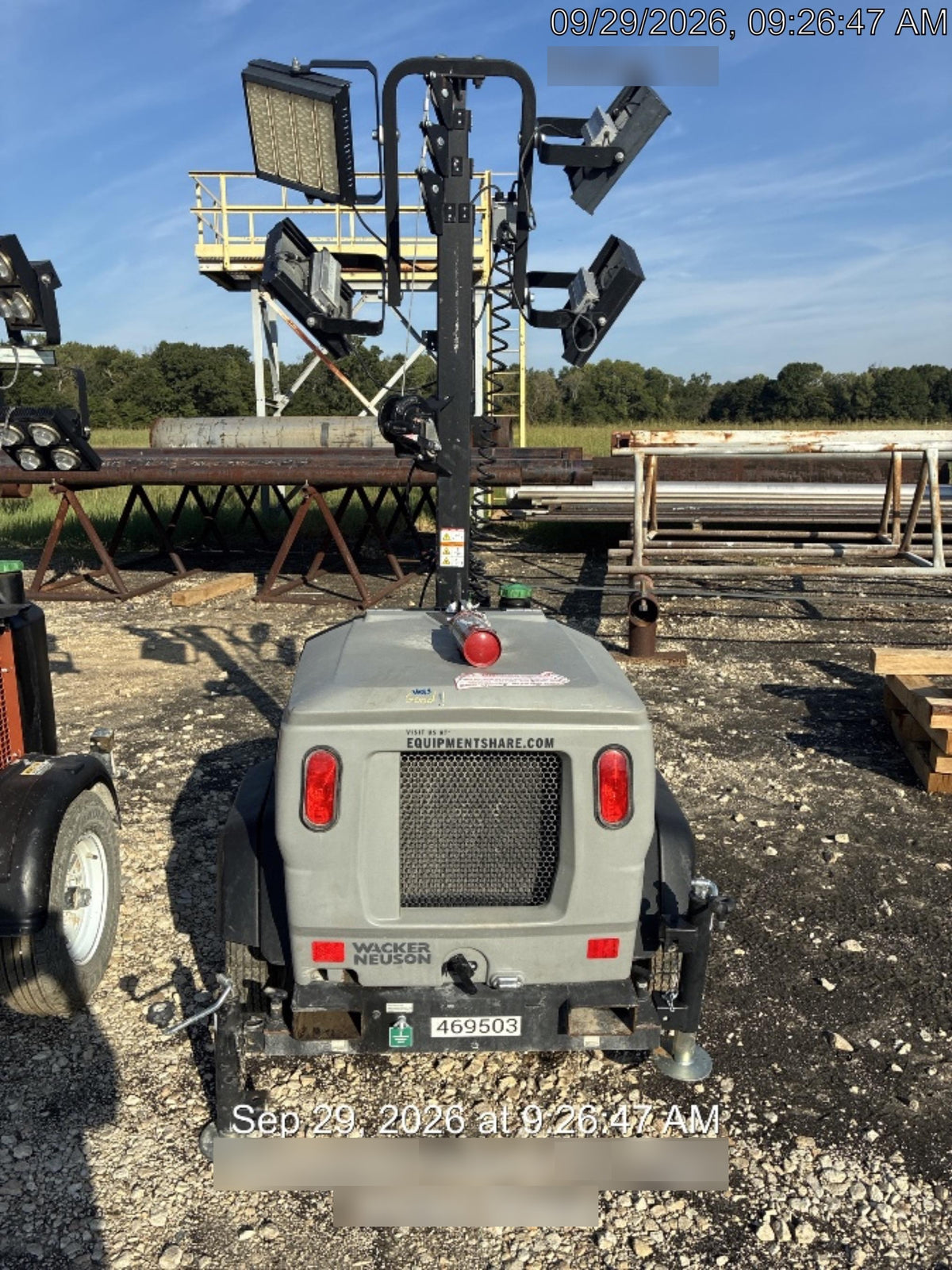 2024 Wacker Neuson LTT4 Diesel, Kohler KDW702, Deep Sea Controller, Auto Start, LED 320W, Bypass Outlet, T3