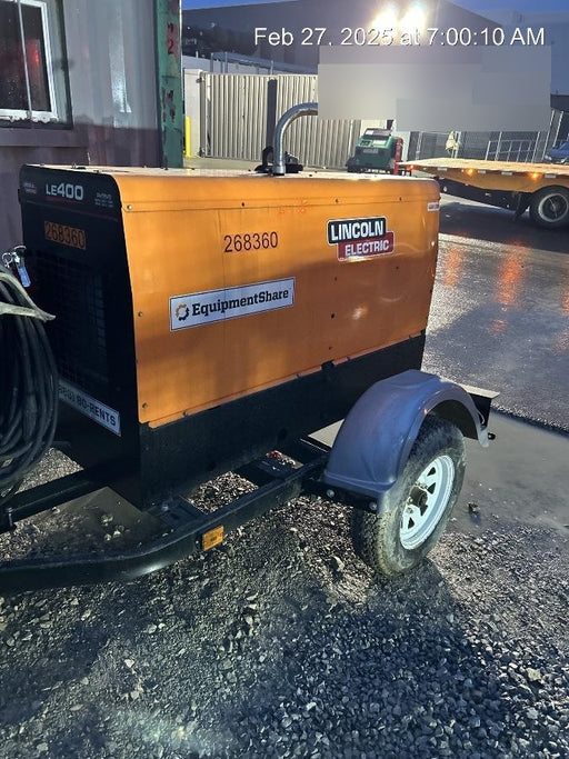 2022 Lincoln Electric LE400 Kubota V1505, Trlr, Cable Rack, Light Kit, ES Decals, T3