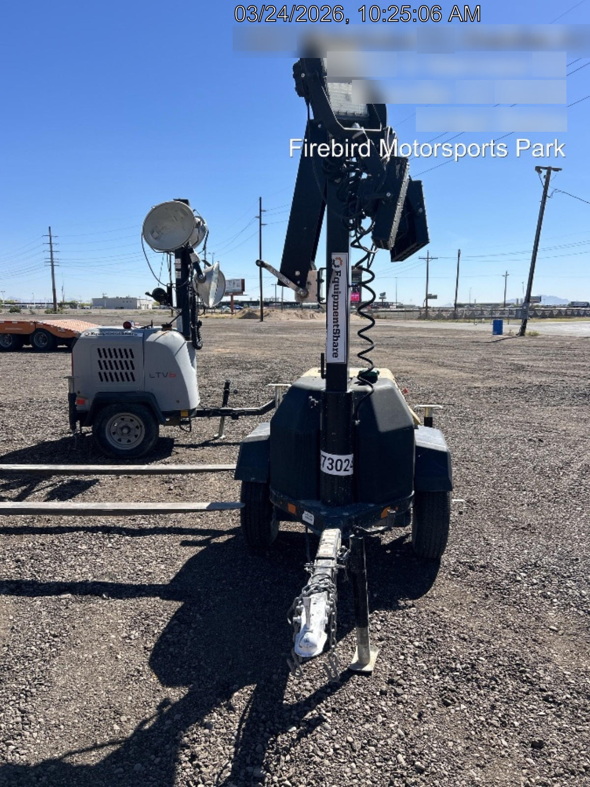 2022 Allmand NLV3GR (4) LED Light Fixture 350W, 23' Vertical Mast, 3kW Prime, Towable, ES Decals, T3