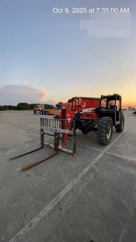 2019 Manitou MTA10055 Canopy, 120 HP, Solid Tires, Work Lights, Lift Hook, Auxiliary Hydraulics 66" Carriage and 60" Forks