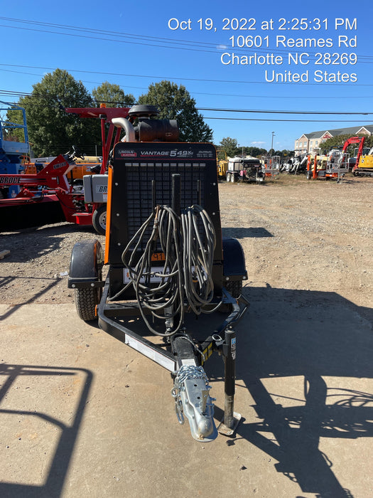 2021 Lincoln Electric Vantage 549X Ready Pak 3, ORANGE (includes trailer, cable rack, fender light kit)