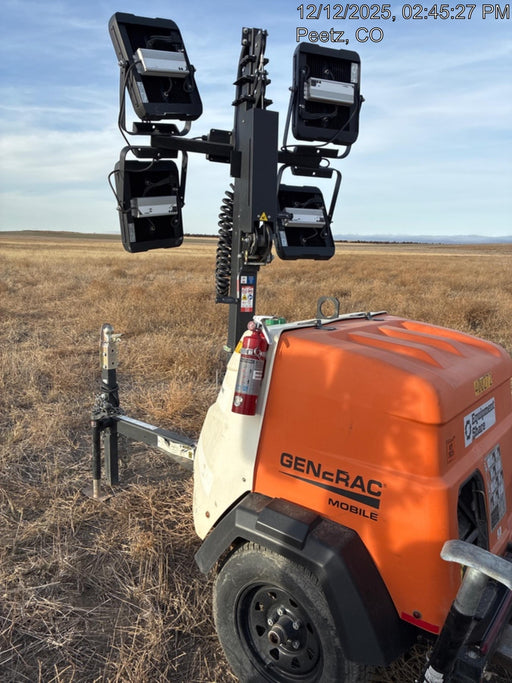 2024 Generac MLT2 Diesel, Flex Switch 120V Input, Powerzone Controller, 
(4) 320W LED Lights, 4kW Generator, 39.9 Gal Fuel Tank, 2" Ball, T3