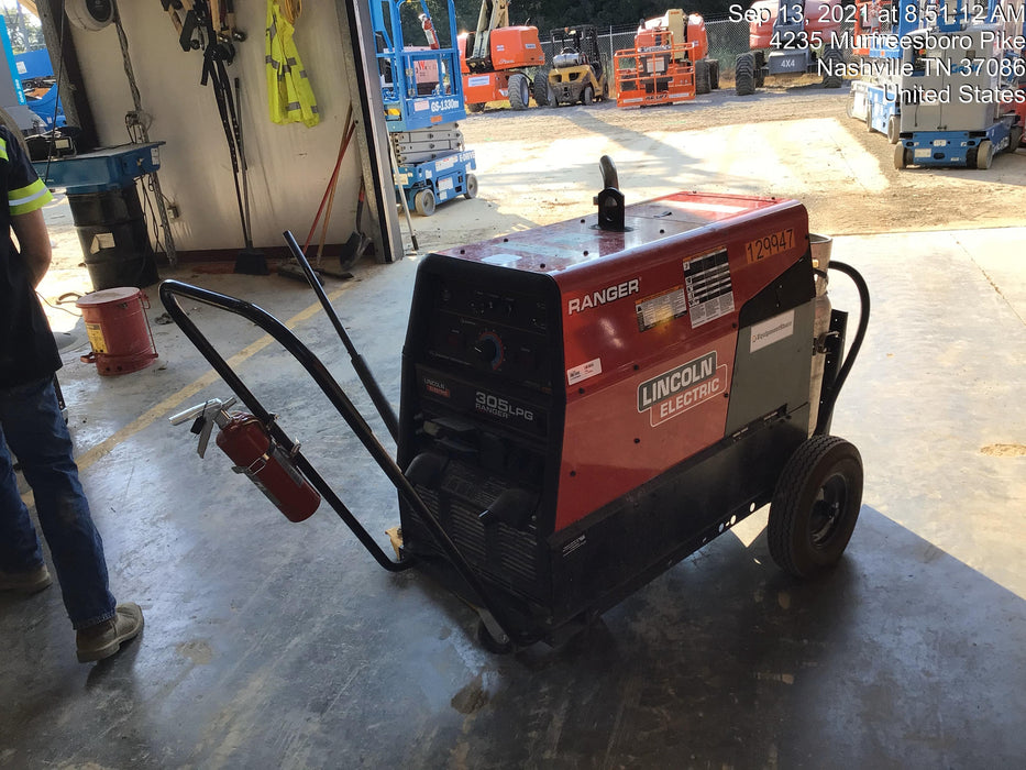 2021 Lincoln Electric Ranger 305 LPG K3430-1, Ranger 305 LPG, Undercarriage, Tank Holder & Strap, 10kw AC Gen, 25hp Kohler LPG Eng