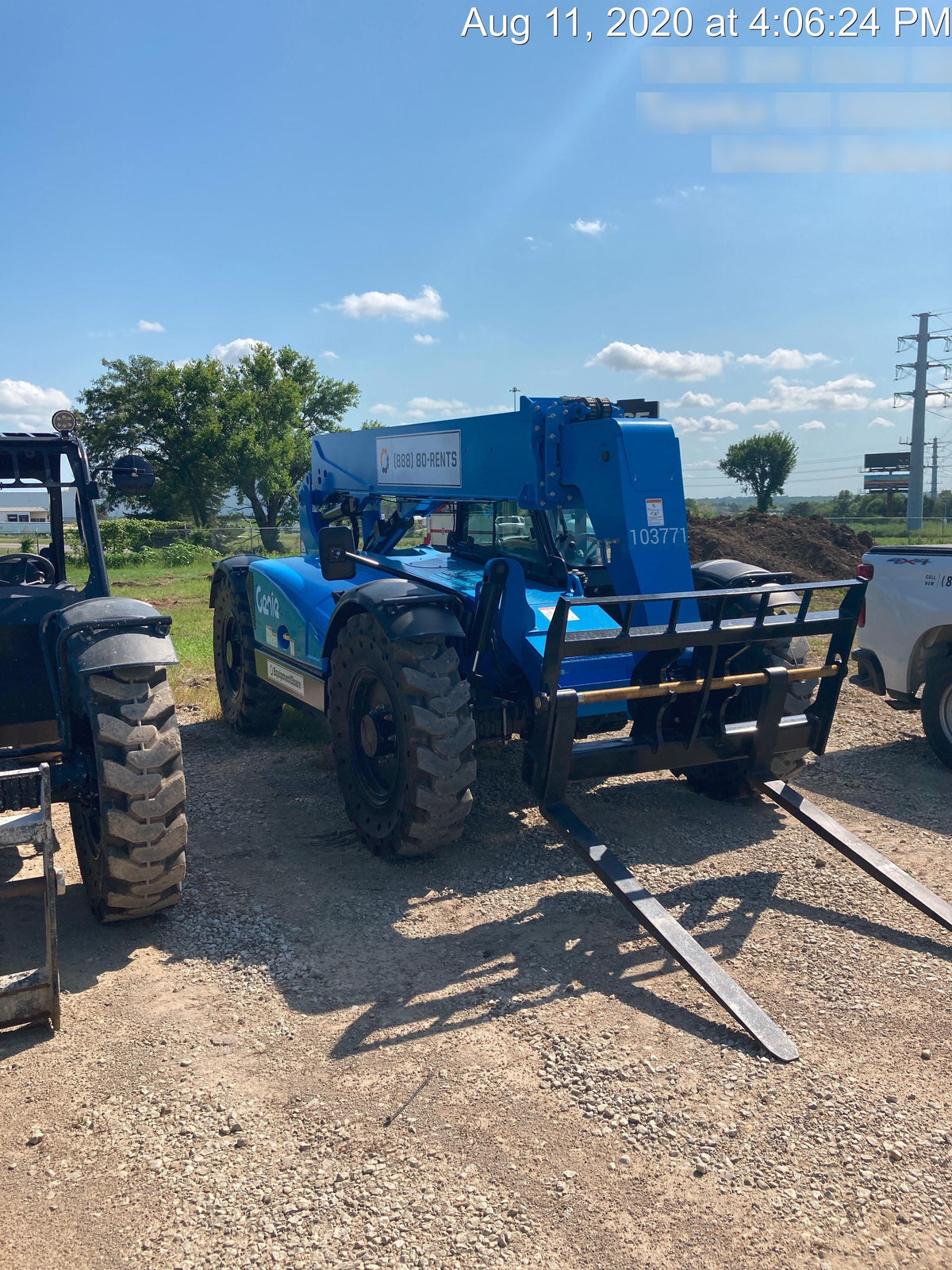 2020 Genie GTH-636 Cab/Heat/Air, Solid Tires, Work Lights, Beacon, Aux Hydraulics, Back up Alarm