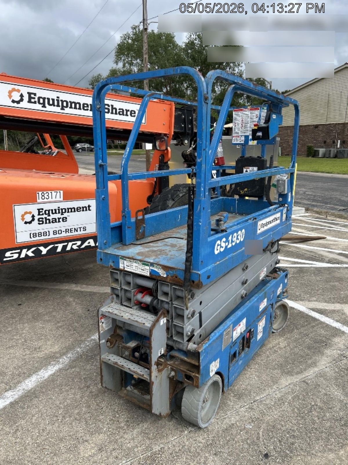 2019 Genie GS-1930 Fixed Rails with Chain Entry