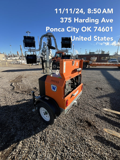 2024 Wanco WLTT-4MM4K Diesel, Deep Sea Controller, Shore Power Plug, Auto Start, (4) 350W LED Floodlights, 4kW Generator, 60 Gal Fuel Tank, 2" Ball, T3