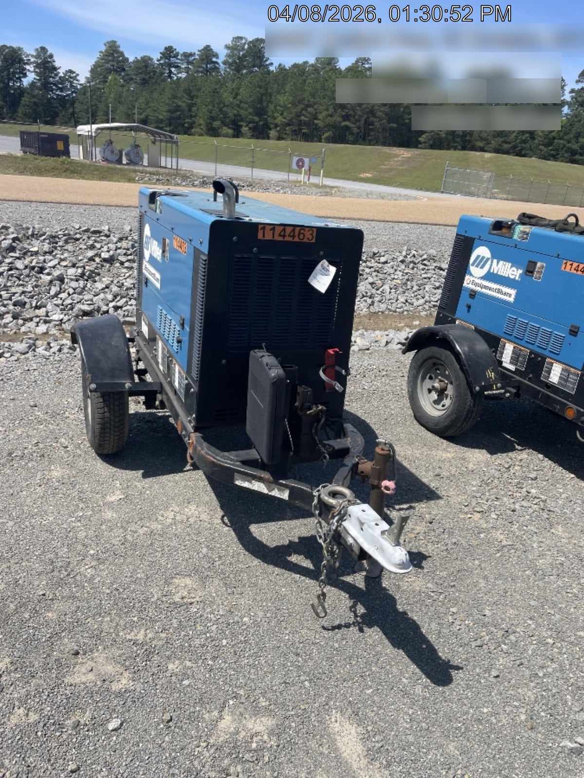2020 Miller Electric BIG BLUE 400 Trailer Mounted Welder