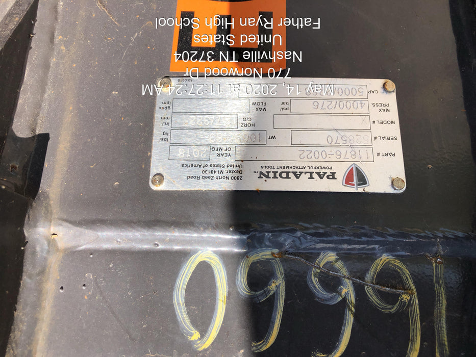 2018 PALADIN 76" Scrap Grapple Bucket - Paladin