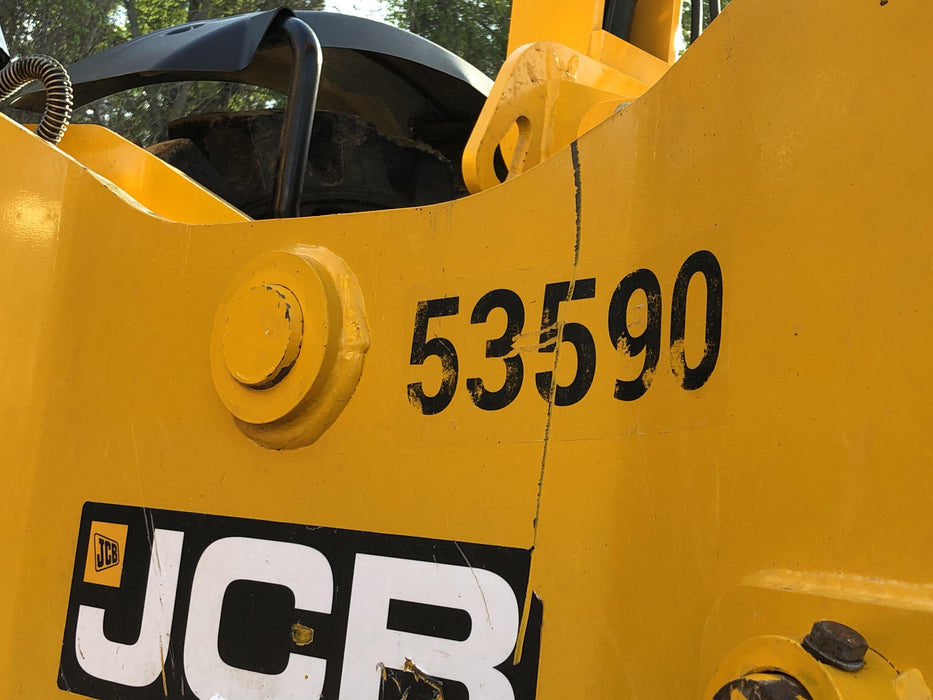 2019 JCB 512-56 Canopy, 109 HP, Solid Tires, STD Worklight, Beacon, Aux Hydraulics, Lifting Eye, Back up Alarm w/66" Carriage/60" Forks