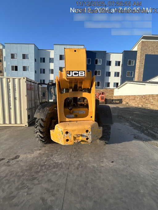 2019 JCB 510-56 74 HP w/CAB/HVAC, Beacon, Worklights, Aux Hydraulics, Solid Tires 72" Carriage/60" Forks