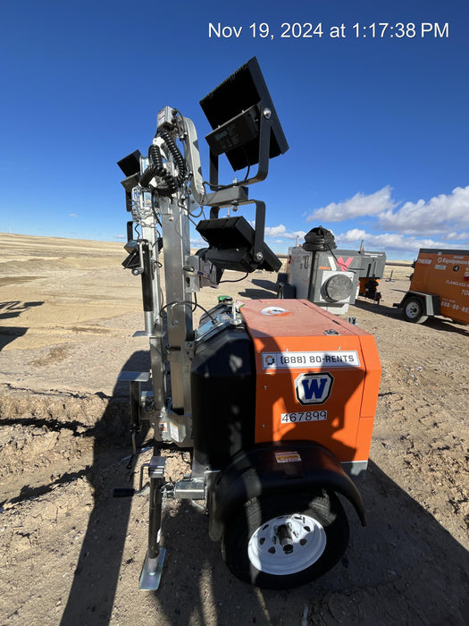 2024 Wanco WLTT-4MM4K Diesel, Deep Sea Controller, Shore Power Plug, Auto Start, (4) 350W LED Floodlights, 4kW Generator, 60 Gal Fuel Tank, 2" Ball, T3