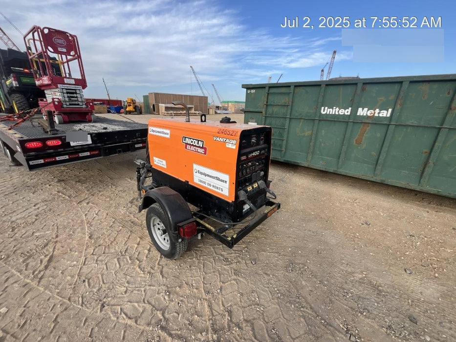 2022 Lincoln Electric LE400 Kubota V1505, Trlr, Cable Rack, Light Kit, ES Decals, T3