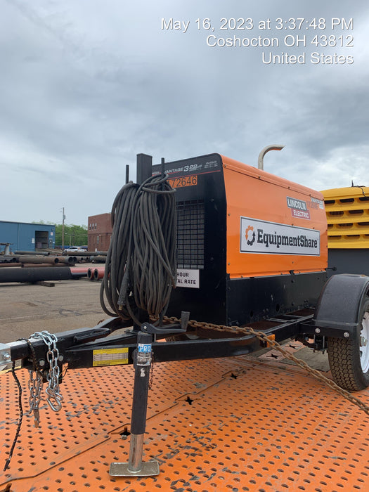 2021 Lincoln Electric Vantage 322 Vantage 322 Ready Pak 3 w/ Decals, ORANGE (includes trailer, cable rack, fender light kit) NO Telematics