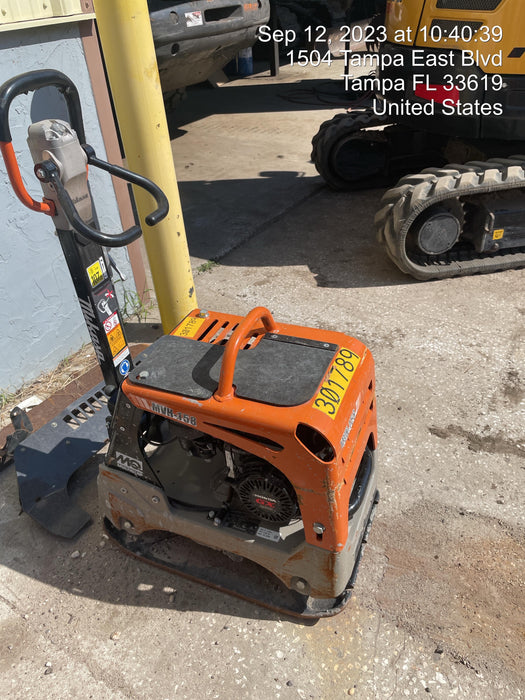 2023 Multiquip MVH158 Honda GX200, 17" Plate, Gas