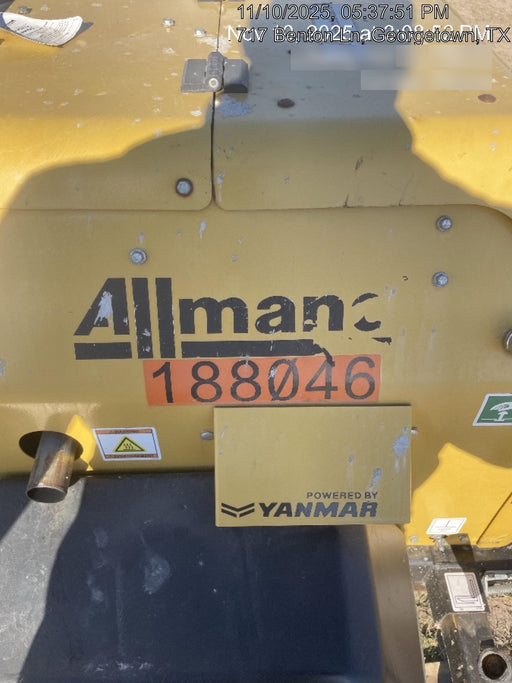 2021 Allmand NLV3GR (4) LED Light Fixture 350W, 23' Vertical Mast, 3kW Prime, Towable, Deep Sea L401, Leveling Jacks, Yanmar T4F 5.8hp