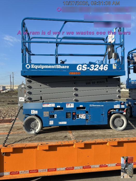2018 Skyjack SJIII-3226 Skyjack SJIII3226 Scissor Lift w/Trojan Batteries