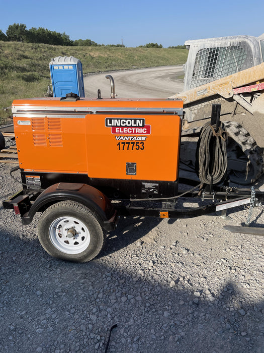 2021 Lincoln Electric Vantage 322 Vantage 322 Ready Pak 3 w/ Decals, ORANGE (includes trailer, cable rack, fender light kit) NO Telematics