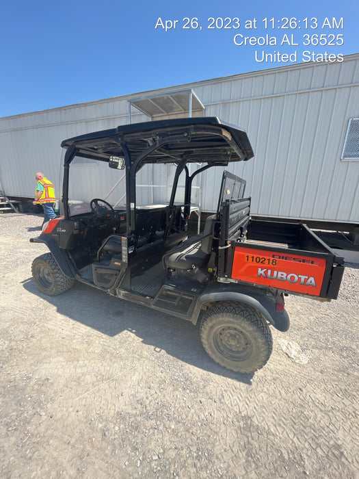 2020 Kubota RTV-X1140W-H 4WD, LED Strobe, Windshield Acrylic Clear, Plastic Canopy, Wire Harness Kit, Backup Alarm