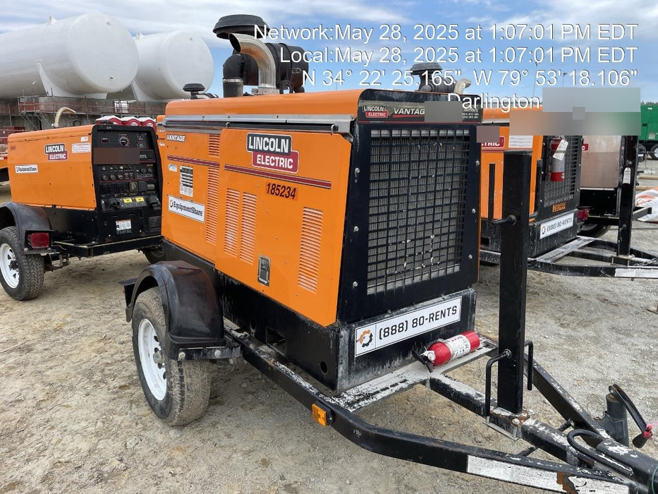 2021 Lincoln Electric Vantage 549X Ready Pak 3, ORANGE (includes trailer, cable rack, fender light kit)