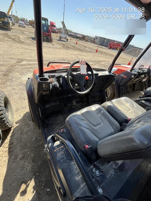 2019 Kubota RTV-X1140W-H 4WD, LED Strobe, Windshield Tempered Glass, Plastic Canopy, Wire Harness Kit, Backup Alarm