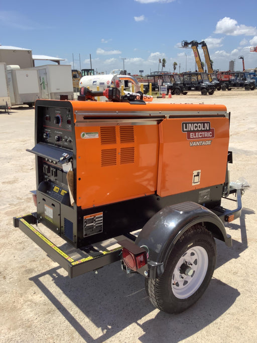 2021 Lincoln Electric Vantage 322 Vantage 322 Ready Pak 3 w/ Decals, ORANGE (includes trailer, cable rack, fender light kit) NO Telematics