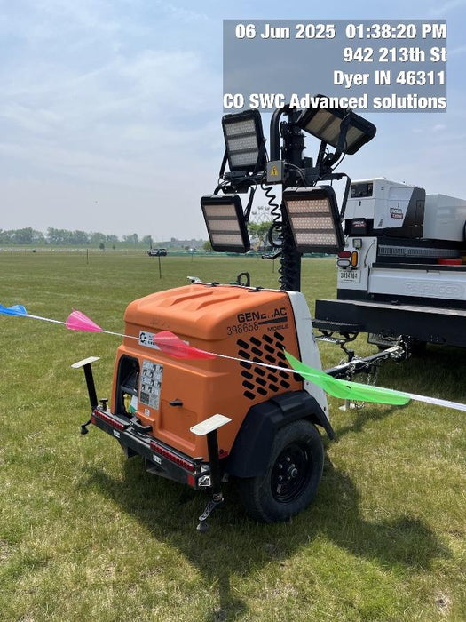 2024 Generac MLT2 Diesel, Flex Switch 120V Input, Powerzone Controller, 
(4) 320W LED Lights, 4kW Generator, 39.9 Gal Fuel Tank, 2" Ball, T3