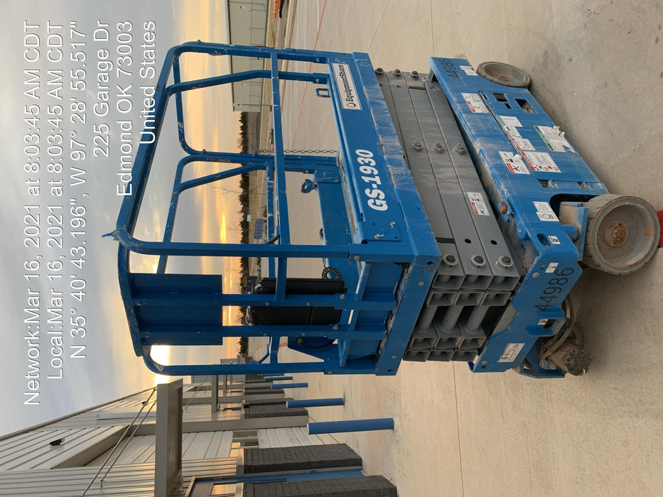 2019 Genie GS-1930 Fixed rails with chain Entry