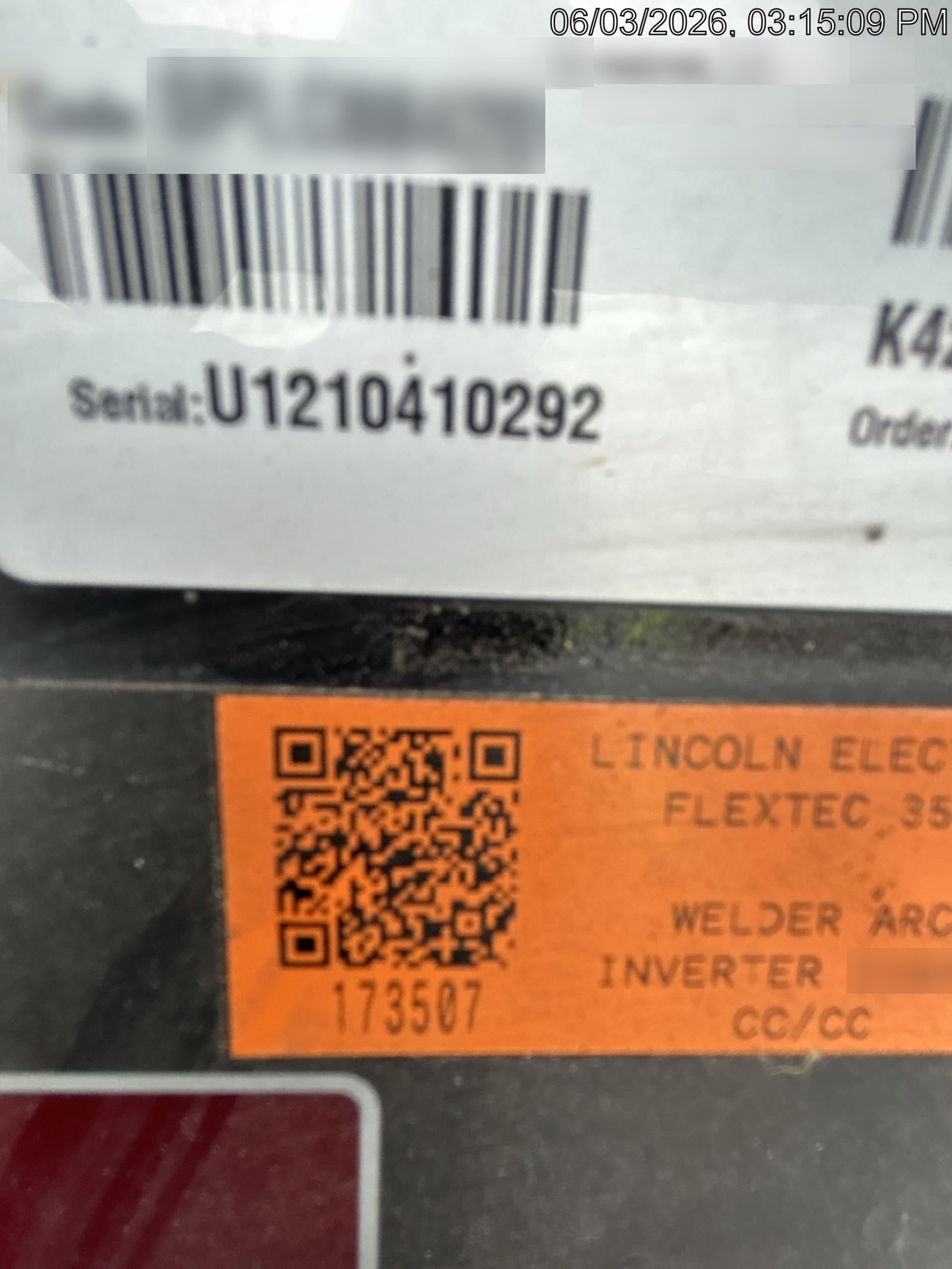 2021 LINCOLN ELECTRIC FLEXTEC 350X