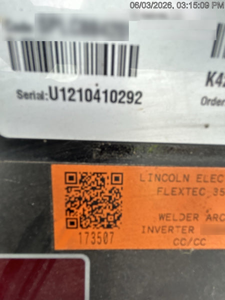 2021 LINCOLN ELECTRIC FLEXTEC 350X