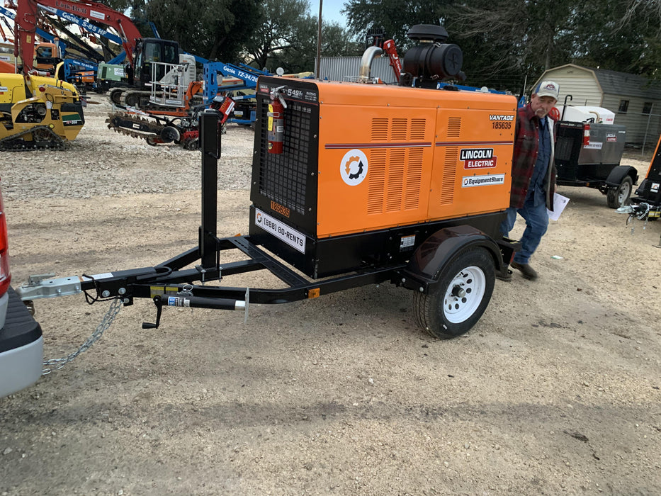 2021 Lincoln Electric Vantage 549X Ready Pak 3, ORANGE (includes trailer, cable rack, fender light kit)