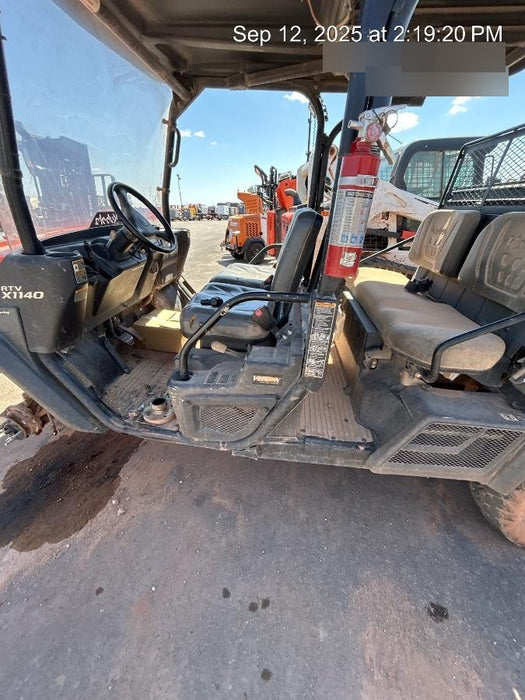 2020 Kubota RTV-X1140W-H 4WD utility cart -LED strobe -Windshield tempered glass -Plastic canopy -Wire harness kit -Backup alarm
