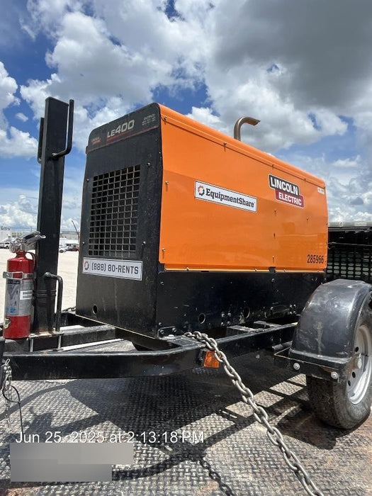 2022 Lincoln Electric LE400 Kubota V1505, Trlr, Cable Rack, Light Kit, ES Decals, T3