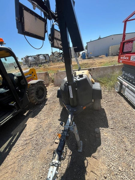 2021 Allmand NLV3GR (4) LED Light Fixture 350W, 23' Vertical Mast, 3kW Prime, Towable, Deep Sea L401, Leveling Jacks, Yanmar T4F 5.8hp