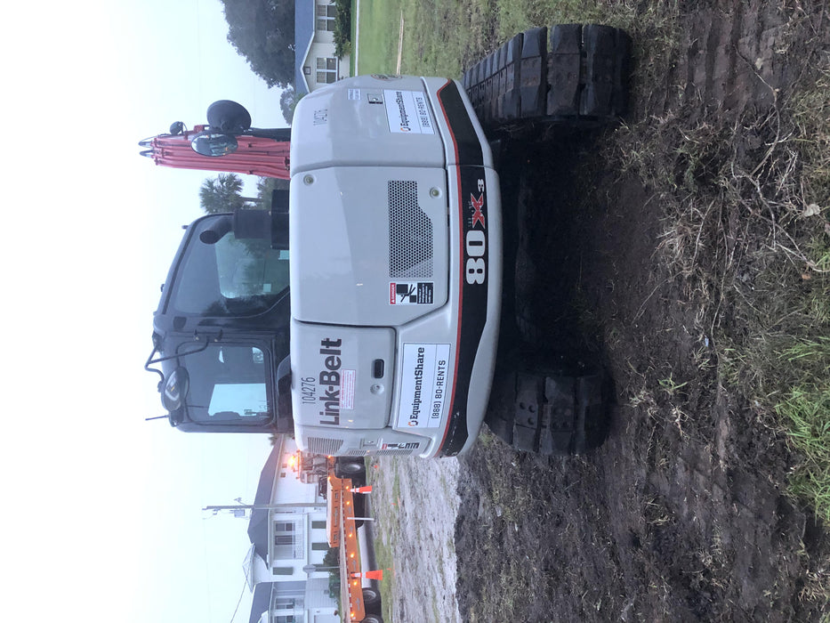 2020 Link-Belt 80X3EX 7'2" ARM, 17.7" rubber tracks, Multi function aux hydraulics