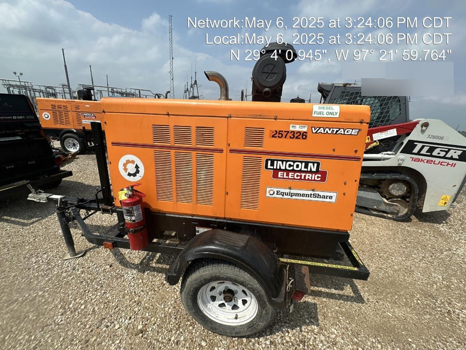 2022 Lincoln Electric Vantage 549X Crosslink Technology, Trailer Mounted, ES Decals, T3